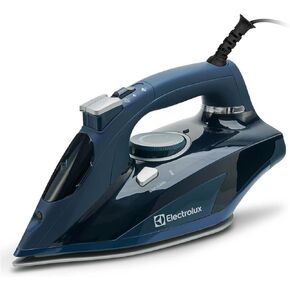 مكواة بخار الكترولوكس الاحترافية للملابس، مكواة ملابس بقوة 1700 واط مع حرارة سريعة، مكواة بخار قابلة للتعديل وقاعدة سيراميك ذاتية التنظيف - أزرق، LX1700 in Kuwait