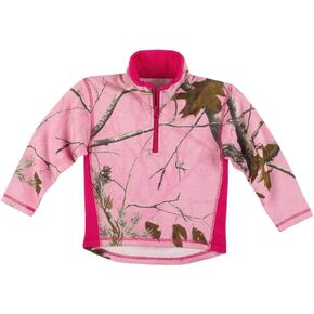 Youth & Toddler 1/4 Quarter Zip Fleece Sweater in Realtree Camo Prints