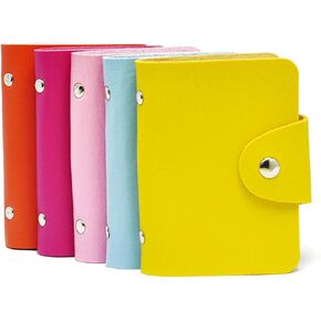 Gikfun Fashion Soft Credit ID Card Holder Case Purse Pocket Wallet Pouch Organizer 24 Slots (Pack of 5pcs) EK8430