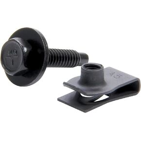 Allstar Performance (ALL18558-50) Body Bolt Kit with Clips, Black, Pack of 50