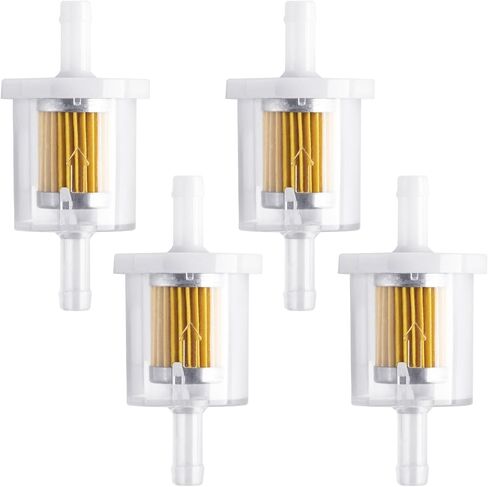 CHANGE MOORE Gas Inline Fuel Filters Compatible with Kawasaki Kohler Briggs & Stratton John 1/4 inch(6 Pcs with 6 Clamps) in Saudi Arabia