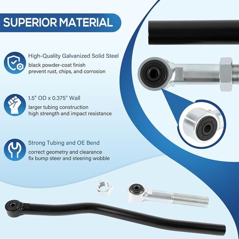 170107-408800 Heavy Duty Suspension Front Adjustable Track Bar 1-6 inch Lift Kit for Jeep Wrangler JK JKU 2007-2018 in Saudi Arabia