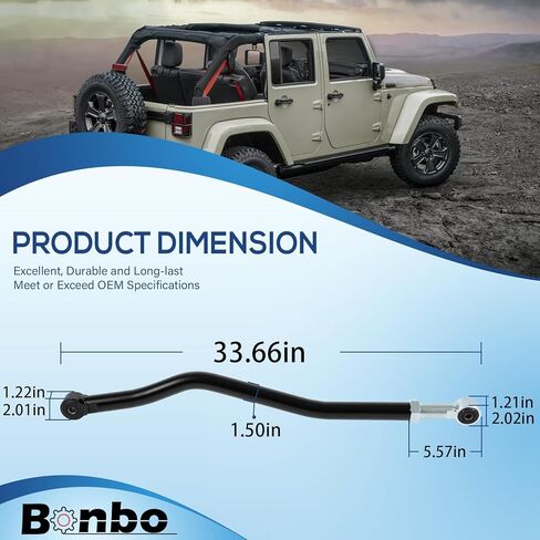 170107-408800 Heavy Duty Suspension Front Adjustable Track Bar 1-6 inch Lift Kit for Jeep Wrangler JK JKU 2007-2018 in Saudi Arabia