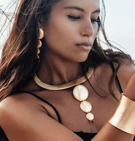 Women Gold Plated Earrings, Gladiatrix Earrings in Saudi Arabia