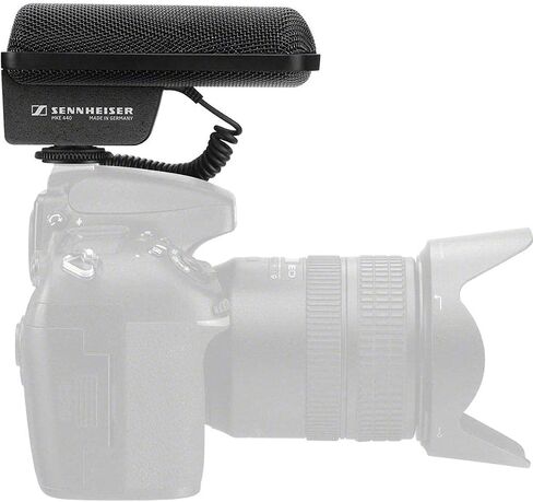 SENNHEISER Professional MKE 400 Directional On-Camera Shotgun Microphone with 3.5mm TRS and TRRS Connectors for DSLR, Mirrorless & Mobile , Connects with Auxiliary in Saudi Arabia