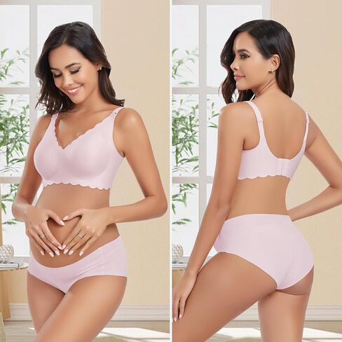 3 Pack Nursing Bras for Breastfeeding Seamless Wireless Maternity Bras for Pregnancy Soft Sleep Breastfeeding Bra in Saudi Arabia