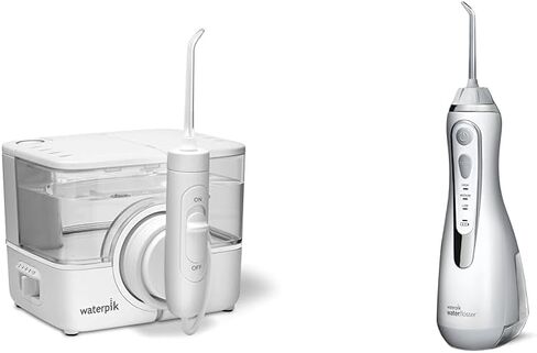 منظف ​​الأسنان الاحترافي اللاسلكي من Waterpik ION، قابل لإعادة الشحن والمحمول، أبيض، عدد 1 in Kuwait