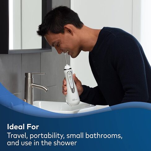 منظف ​​الأسنان الاحترافي اللاسلكي من Waterpik ION، قابل لإعادة الشحن والمحمول، أبيض، عدد 1 in Kuwait