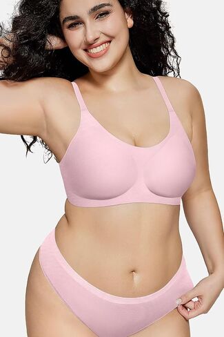 Vertvie Women's Seamless Wireless Bras No Underwire Smooth U Push Up Bra Full Coverage Bralettes Everyday Comfort T-Shirt Bra in Saudi Arabia