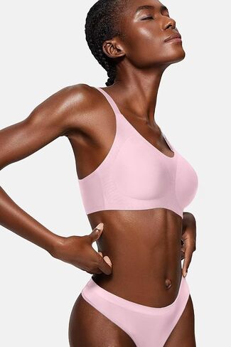 Vertvie Women's Seamless Wireless Bras No Underwire Smooth U Push Up Bra Full Coverage Bralettes Everyday Comfort T-Shirt Bra in Saudi Arabia