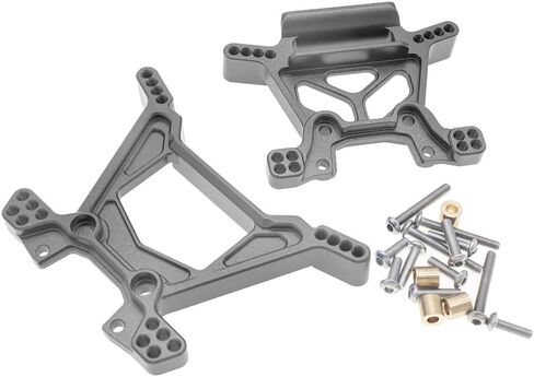 برج الصدمات الأمامي والخلفي من سبيكة CODA RACING RC لسيارة Traxxas 1/10 4WD Rustler 4X4(VXL)، Hoss(VXL)-يستبدل الجزء 6738 6739 in Kuwait