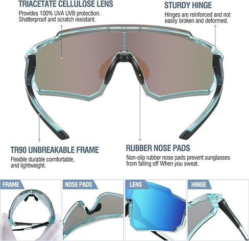 DUCO Polarized Kids Sunglasses Youth Sports Cycling Shades Lightweight Frame UV400 Child Boys Girls Baseball SunGlasses DK310 in Kuwait