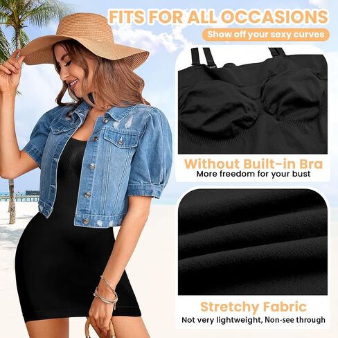 Strapless Shapewear Slips for Under Dresses Strapless Full Body Shaper Tummy Control Dress Slip Seamless in Saudi Arabia