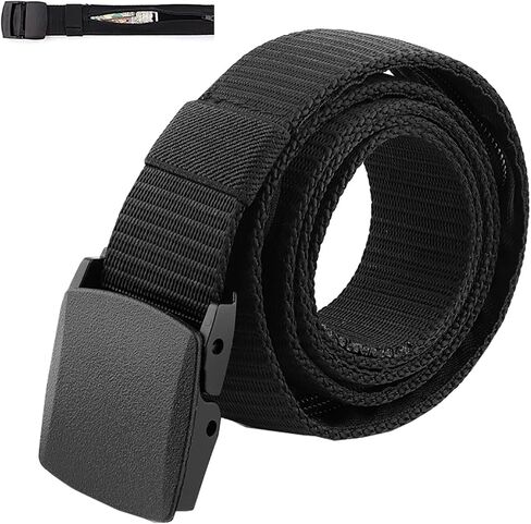 Money Belt for Men Security Belt with Hidden Money Compartment Pocket, Cashsafe Anti-Theft Wallet Non-Metal Buckle in Saudi Arabia