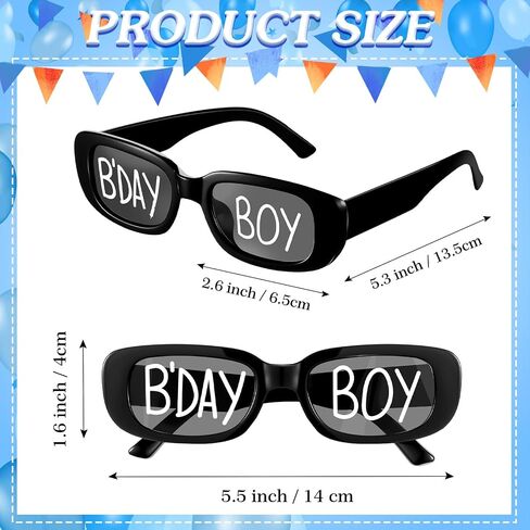 12 Pairs Birthday Glasses Birthday Sunglasses Funny Photo Props Sunglasses Birthday Novelty Sunglasses for Birthday in Kuwait