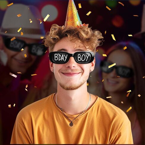 12 Pairs Birthday Glasses Birthday Sunglasses Funny Photo Props Sunglasses Birthday Novelty Sunglasses for Birthday in Kuwait