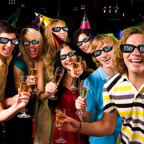 12 Pairs Birthday Glasses Birthday Sunglasses Funny Photo Props Sunglasses Birthday Novelty Sunglasses for Birthday in Kuwait