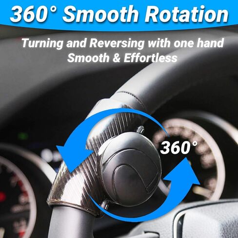 Steering Wheel Knob Spinner Universal Power Handle Ball Car Accessories Black in Saudi Arabia