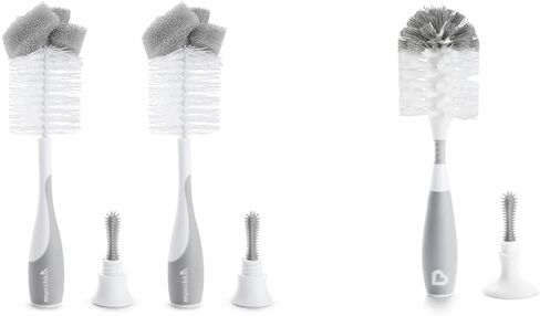 Munchkin® Sponge™ Bottle Brush, Modern Design, 2 Pack, Grey in Kuwait