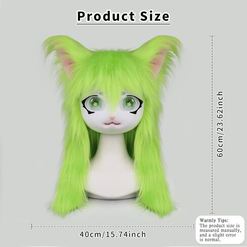 SMILETERNIT الحيوان رئيس القط Fursuit قطع قناع هالوين حفلة تنكرية تأثيري حلي الدعائم in Kuwait
