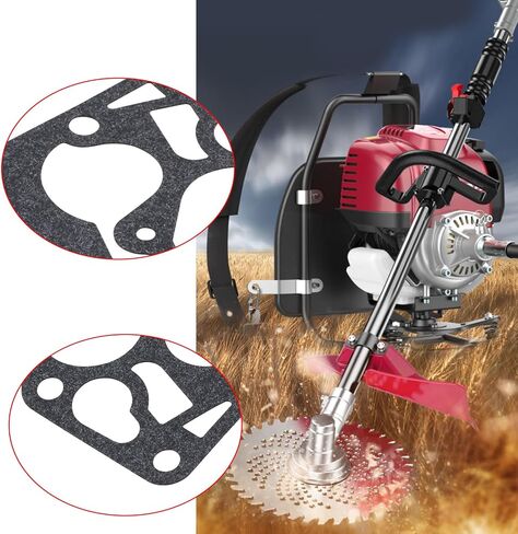 eMagTech 4 مجموعات حشية الحجاب الحاجز المكربن ​​عدة تهذيب الحشائش المكربن ​​إصلاح الحجاب الحاجز متوافق مع محرك بريجز وستراتون 450 500 550 600 سلسلة in Saudi Arabia