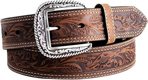 ARIAT Men's Floral Embose Buckle in Saudi Arabia