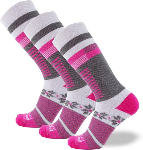 Ski Socks Kids Youth Wool – Snowboarding Boys, Girls – Skiing Warm Winter in Saudi Arabia