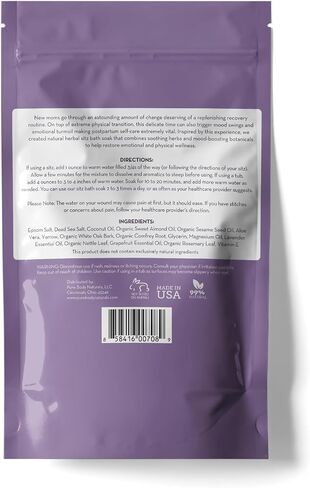 Pure Body Naturals Sitz Bath Salt – Postpartum Care and Hemorrhoid Treatment – Natural Soak for Self Care and Hemmoroid Treatment - Post Partum Essentials, 32 Oz in Saudi Arabia