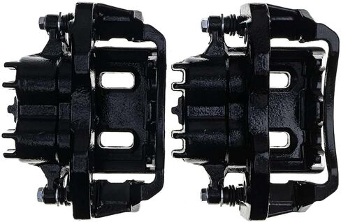 Power Stop S4690BLK زوج خلفي من الفرجار المطلي بمسحوق أسود عالي الحرارة in Saudi Arabia
