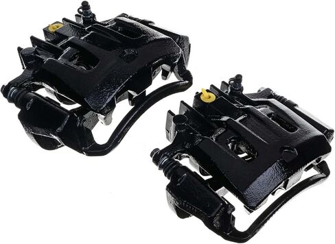 Power Stop S4690BLK زوج خلفي من الفرجار المطلي بمسحوق أسود عالي الحرارة in Saudi Arabia