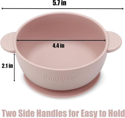 PandaEar 3 Pack Baby Bowls with Suction| Stay Put Silicone Food Bowl for Babies Kids Toddlers Infants| Food Grade Soft Safe BPA-Free Silicone (Multi-Color) in Saudi Arabia