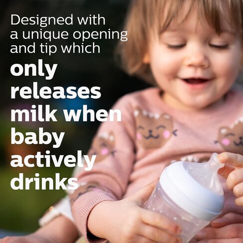 Philips Avent Natural Baby Bottles with Natural Response Nipples (Slow Flow, Flow 2), 4oz, 4-Pack, SCY900/04 in Saudi Arabia