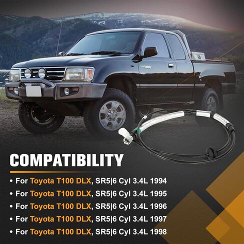مجموعة كابل عداد السرعة متوافقة مع Toyota T100 3.4L 1994 1995 1996 1997 1998 #Replace 83710-34090 in Saudi Arabia
