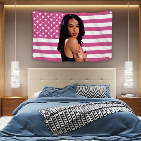 SkvLF Aaliyah قماش مزخرف جداري ديكور معلق على الحائط نسيج المغني لغرفة النوم وغرفة المعيشة والنوم 3x5 قدم in Kuwait