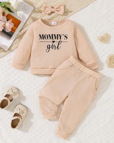 Toddler Girl Clothes Infant Girl Sweatsuit Baby Pant Set Outfits Fall Winter Clothing Little Clothes for Girl in Saudi Arabia