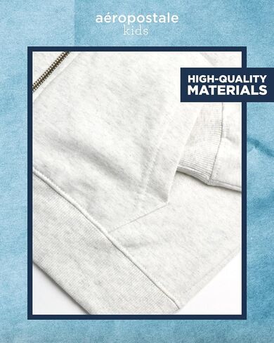 AEROPOSTALE Boys' Sweatsuit Set - 3 Piece Fleece Zip Hoodie Sweatshirt, Cargo Jogger Sweatpants, and T-Shirt (4-16) in Saudi Arabia