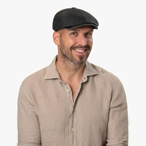 Stetson Brooklin Old Cotton Flat Cap Men | in Saudi Arabia