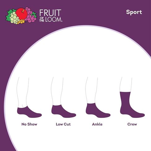 Fruit of the Loom Girls' Everyday Soft No Show Socks (10 Pack), ASSORTED, Medium in Saudi Arabia
