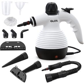 Handheld Steam Cleaner, Steamer for Cleaning, Multipurpose Portable Steam Cleaners for Home Use with Safety Lock and 10 Accessory Kit to Remove Grime, Grease, and More, Save Time and Effort