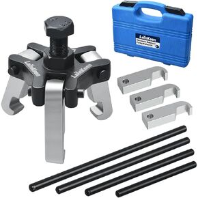 9 PCS Harmonic Balancer Puller Remove Extractor Kit Set Tool Adjustable Upgraded 3Jaw Puller for Removing Harmonic Damper & Balancer Pulley Compatible with Chevy,GM,Chrysler,Cadillac,Ford ect