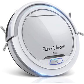 SereneLife Pure Clean Automatic Robot Vacuum Cleaner-Upgraded Robotic Auto Home Cleaning for Clean Carpet Hardwood Floor-Bot Self Detects Stairs-HEPA Filter Pet Hair Allergies Friendly(PUCRC25.101)