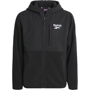 Reebok Boys' Jacket - Warm Polar Fleece Zip Up Hoodie Jacket for Boys - Lightweight Athletic Boy's Comfort Hoodie (4-20)