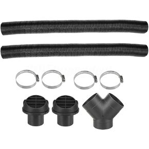 Diesel Heater Exhaust Pipe 75mm Ducting Y Branch Warm Air Outlet Vent Kit For Webasto Diesel Heater