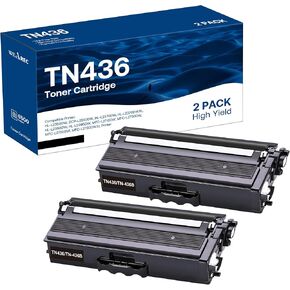 TN436 Toner Cartridge Replacement Compatible for Brother TN436BK TN 436 TN433 TN431 for Brother HL-L8260CDW HL-L8360CDW MFC-L8610CDW MFC-L8690CDW MFC-L8900CDW MFCL9570CDW Printer (Black, 2Pack)
