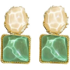 Women's Clip On Earring Water Ripple Ear Clips Non Pierced