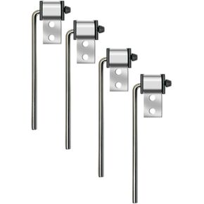 4 Pack Universal Stainless Steel Exhaust Hanger Rod Weld On Heavy Duty Exhaust Bracket Hanger - 3/8" Rod 10" Long