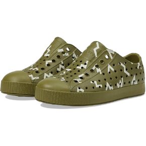 Native Shoes Jefferson Sugarlite Print (Little Kid) Sneaker, Rookie Green/Rookie Green/Bone White Wiggle, 12 US Unisex