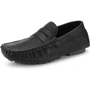 Hawkwell Kids Casual Penny Loafer Slip On Dress Moccasin Driver Shoes(Toddler/Little Kid/Big Kid)