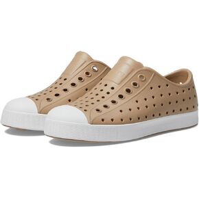 Native Shoes Jefferson (Little Big Kid) Sneaker, Flax Tan/Shell White, 2 US Unisex
