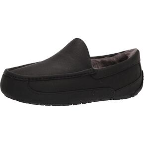UGG Men's Ascot Slipper, Black, 14